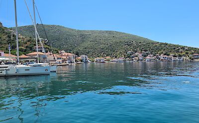 Agia Kyriaki Port, a picturesque fishing village on the Pelion Peninsula. toIH