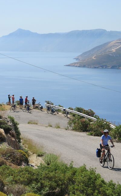 Beautiful coastal views over the Aegean Sea. toIH