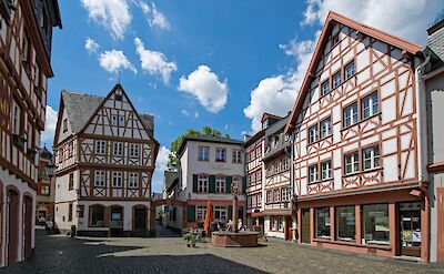 Cobblestone square in Mainz. toBBT