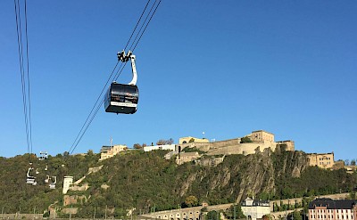 Cable car to Ehrenbreitstein Fortress, Koblenz, Germany. Unsplash@Frank Koster-Dupree