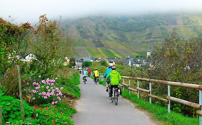 Cycling by the Mosel along peaceful paths. toBBT