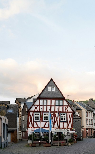 Dusk in Bacharach, Germany. Unsplash@Dominik Ferl
