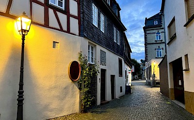Streetlights in Bacharach, Germany. Unsplash@Sholmes221