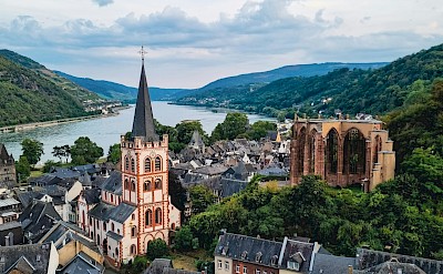 View of Bacharach from above, Germany. Unsplash@Illia Panasenko