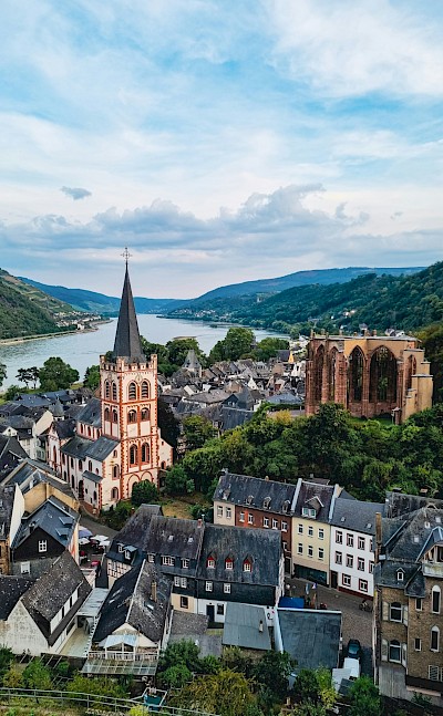 View of Bacharach from above, Germany. Unsplash@Illia Panasenko