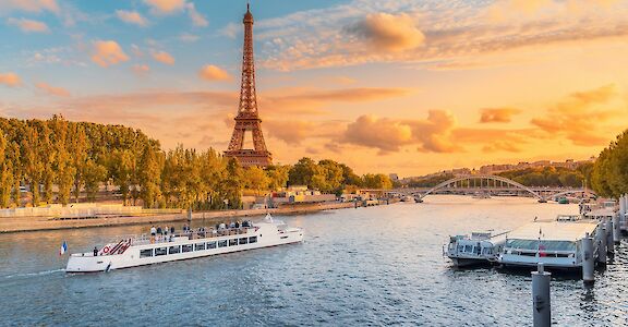 The Seine River in Paris, France. unsplash:gettyimages 48.854764, 2.345652