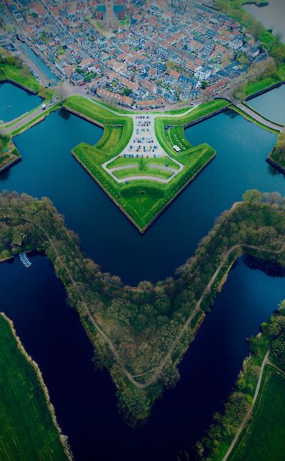 Naarden from above, Netherlands. Unsplash:Somobrata Ballabh