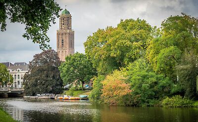 Tower by the canal, Zwolle, Netherlands. Unsplash:Bart Ros