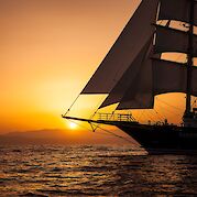 Sailing the Greek Isles between Athens and Corfu - Gorgeous sunsets at sea! -toRoW