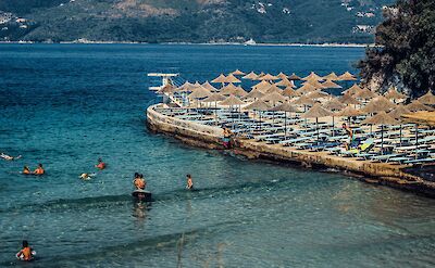 Swimming in the Ionian Sea in Saranda. Unsplash:Elion Jashari