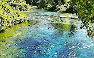 Syri i Kaltër, the Blue Eye Spring, in Albania. Unsplash: Carla Forgiven