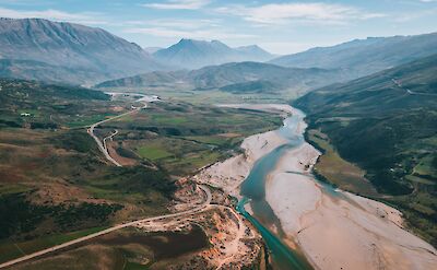 The Vjosa river in Albania. Unsplash: Nicolas Jehly