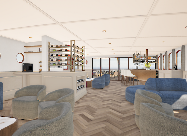 Lounge & bar | Magnifique X | Boat & Bike Tour