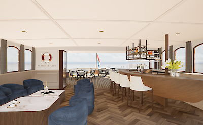Lounge & bar | Magnifique X | Boat & Bike Tour