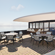 Outdoor lounge | Magnifique X | Boat & Bike Tour