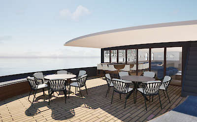 Outdoor lounge | Magnifique X | Boat & Bike Tour
