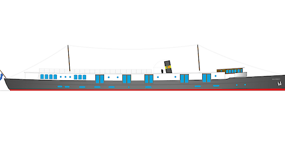 Ship rendering | Magnifique X | Boat & Bike Tour