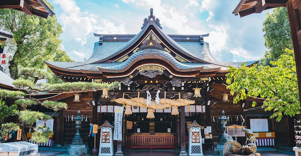 Kushida Shrine, Fukuoka, Japan. Unsplash@Romeo A