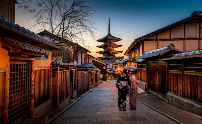 Kyoto at sunset, Japan. Unsplash@Sorasak