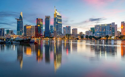 Ho Chi Minh City skyline at dusk. Lanthinh@pexels
