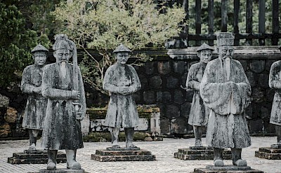 Statues guarding the approach to the emperor’s hillside tomb. Karolina@pexels