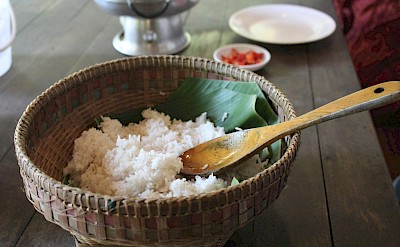 Rice dish, Angkor Wat, Cambodia bike tour. Unsplash@Phen Phy
