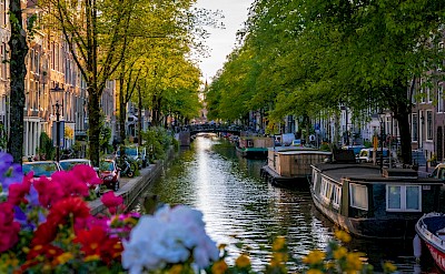 Classic Amsterdam canal. Unsplash@Tom Podmore