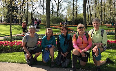 Hennie and friends at Keukenhof Gardens. ©Hennie