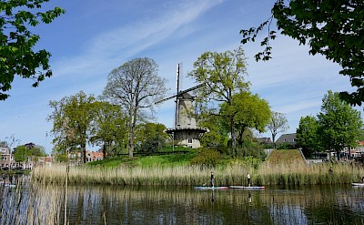 Classic city windmill in Alkmaar. Unsplash@Marek Lumi