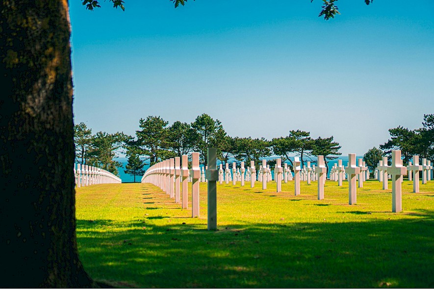 American war cemetery, Normandy, France. Unsplash@Nick van den Berg