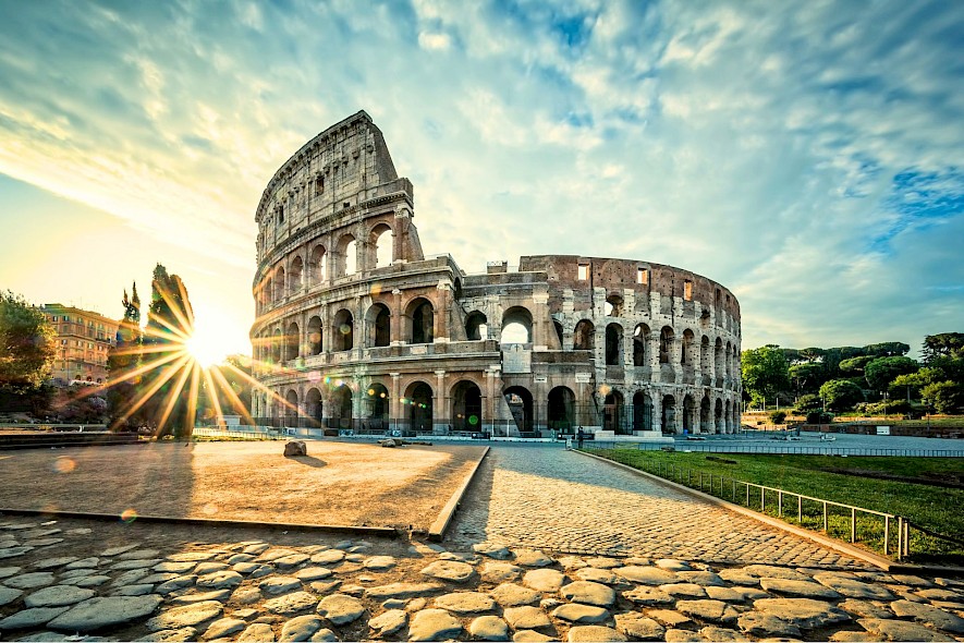 The Colosseum at dusk, Rome, Italy. Unsplash@Getty Images