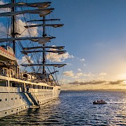 Sardinia & Corsica - Luxury Sail, E-Bike & Hike - Sea Cloud Spirit under sail. toTN