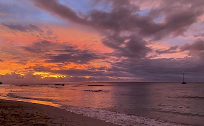 A golden Fiji sunset.&copy;Mikky