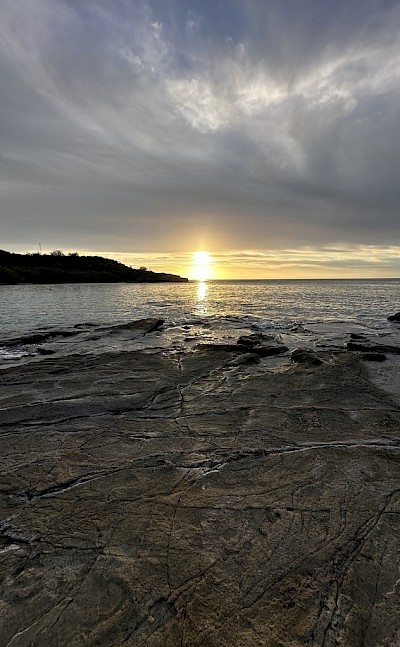 Sunset on Rocks. &copy;Mikky