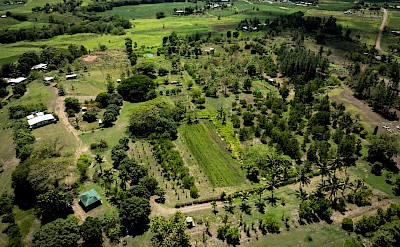 An aerial view of Fiji&rsquo;s fertile valleys and traditional farmlands. to-FIT