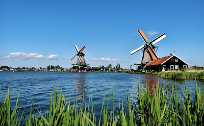 Windmills of Zaanse Schans, Netherlands. Unsplash@Simon Wiedensohler