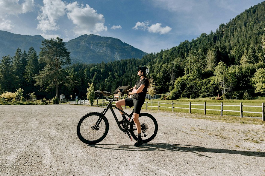 Biking in the Alps. Unsplash:Daniel J. Schwarz