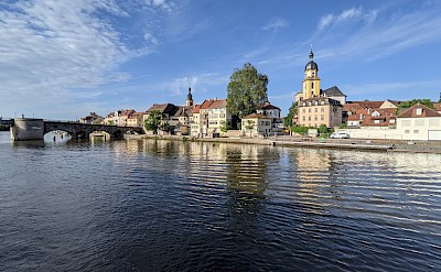 Kitzingen on the Main, a historic wine-trading town with its landmark Falterturm tower. toSET