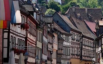 Half-timbered houses of Miltenberg. toSET