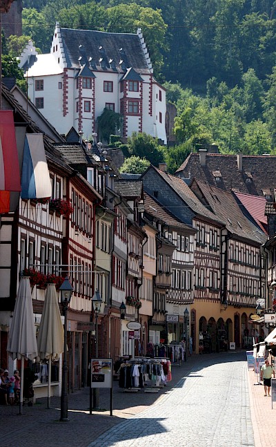 Half-timbered houses of Miltenberg. toSET