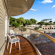 Owner Suite Balcony | Nebu | Bike & Boat Tour