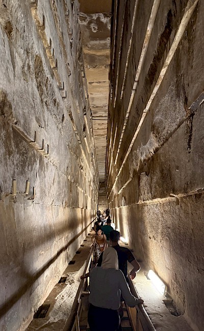 Within the walls of the Giza pyramid. toBBT