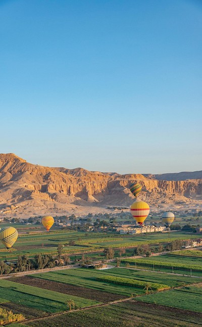 Hot Air Balloons Over Luxor. pexels@diego f parra