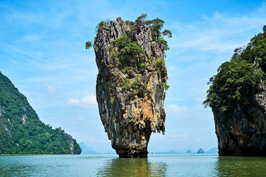 Rock tower in Ha Long Bay, Vietnam. Unsplash@Getty Images