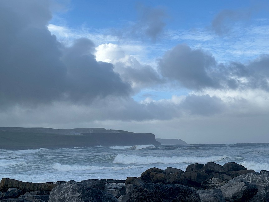 Cliffs on the way back to Dublin. CC:Author