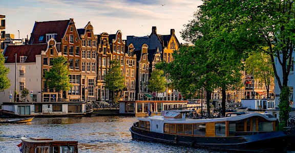 Classic canal houses in Amsterdam. pexels-paul-scheelen