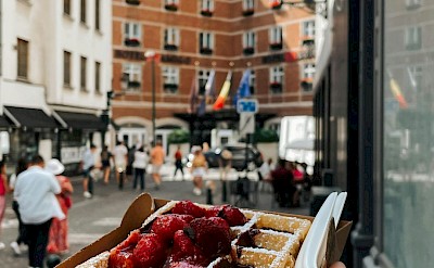 Belgian waffles! pexels@elifinatlasi