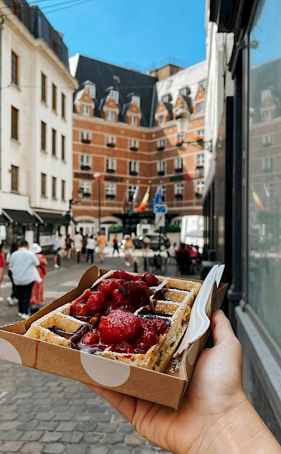 Belgian waffles! pexels@elifinatlasi