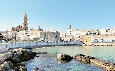 The old town and cathedral in Monopoli. unsplash@Reistopia