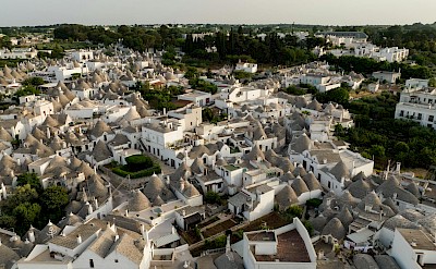 A panoramic view of the UNESCO-listed trulli district in Alberobello. Pexels@Kelly